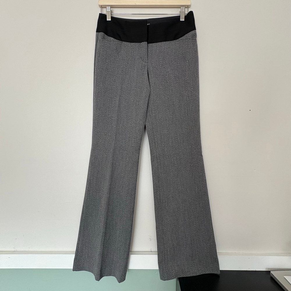 Y2K Express Flare trousers low rise gray color block size 0